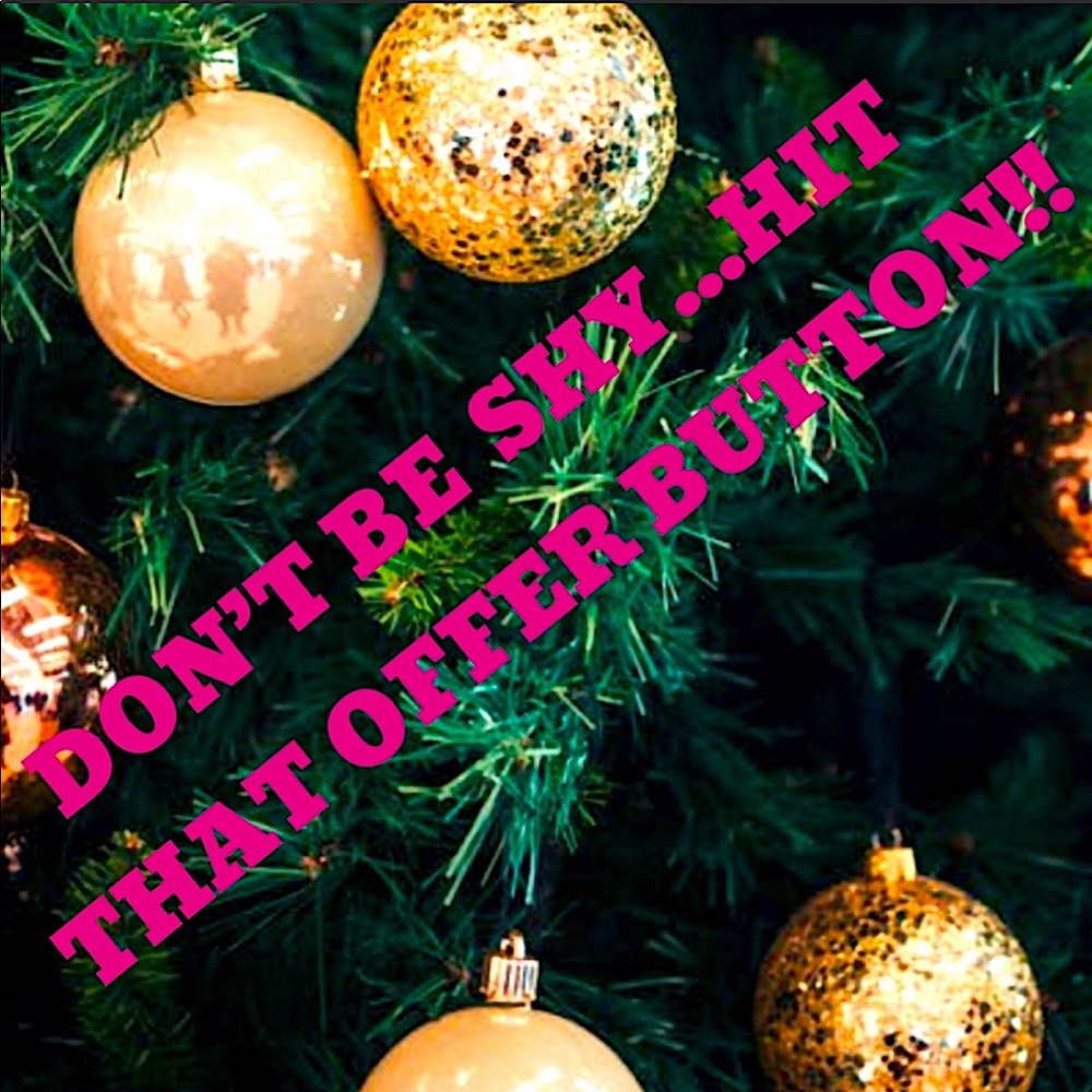 DON’T BE SHY HIT THAT OFFER BUTTON!!! 💕🎄🎁💕